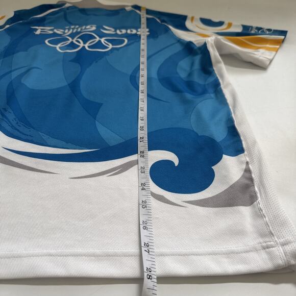 adidas 2008 Beijing China Olympic Games Official Licensed Polo Shirt Mens XL - Picture 7 of 9